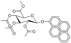 1-Pyrenyl-2,3,4-tri-O-acetyl--D-glucuronic Acid, Methyl Ester 구조식 이미지