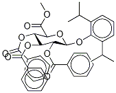 2,3,4-Tri-O-benzoyl-propofol--D-glucuronide Methyl Ester Structure