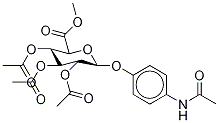 4-Acetamidophenyl-d3-2,3,4-tri-O-acetyl--D-glucuronide, Methyl Ester Structure
