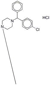 Chlor Cyclizine-d4 Hydrochloride 구조식 이미지