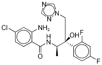 2-Amino-4-chloro-N-[(1R,2R)-2-(2,4-difluorophenyl)-2-hydroxy-1-methyl-3-(1H-1,2,4-triazol-1-yl)propyl]benzamide-d3 구조식 이미지