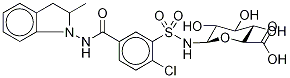 rac Indapamide-N-sulfonamido-β-D-glucuronide Structure