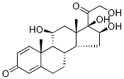 11β,16α,17α,21-Tetrahydroxypregna-1,4-diene-3,20-dione-d5 구조식 이미지