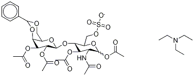 4,6-O-Benzylidene LactosaMine 6-Sulfate Pentaacetate TriethylaMine Salt 구조식 이미지