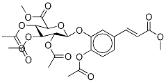 4-O-Acetyl Caffeic Acid Methyl Ester 3-O-(Tri-O-acetyl-β-D-glucuronic Acid Methyl Ester) 구조식 이미지