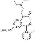 7-Dechloro-7-isothiocyanato FlurazepaM Structure