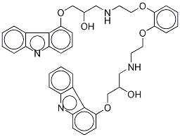 Carvedilol Bisalkylpyrocatechol IMpurity 구조식 이미지