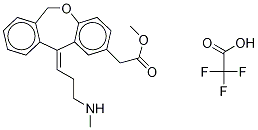 N-DesMethyl Olopatadine Methyl Ester Trifluoroacetic Acid Structure