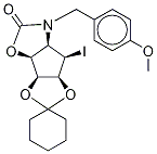 (1R,2R,3R)-N-(4-Methoxybenzyl)-(4S)-aMino-1,2,3-trihydroxy-(5R)-iodocyclopentane 3,4-CarbaMate 1,2-Cyclohexyl Ketal 구조식 이미지