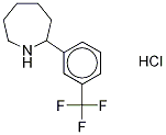 Hexahydro-2-[3-(trifluoroMethyl)phenyl]-1H-azepine Hydrochloride 구조식 이미지