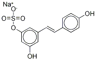 trans Resveratrol-13C6 3-Sulfate SodiuM Salt Structure