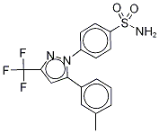 4-DesMethyl-3-Methyl Celecoxib-d4 구조식 이미지