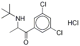 2-(tert-ButylaMino)-3',5'-dichloropropiophenone-d6 Hydrochloride 구조식 이미지