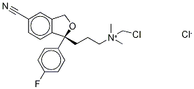 N-ChloroMethyl (S)-CitalopraM Chloride 구조식 이미지