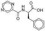 N-Pyrazinylcarbonyl-L-phenylalanine-d8 구조식 이미지