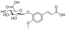 5-(2-Carboxyethenyl)-2-(Methoxy-d3)phenyl β-D-Glucopyranosiduronic Acid 구조식 이미지