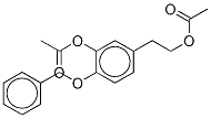 4-O-Benzyl-3-acetyloxy Tyrosol α-Acetate Structure
