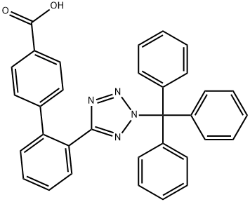 5-[4’Carboxy-(1,1’biphenyl)-2-yl]-2-triphenylmethyltetrazole 구조식 이미지