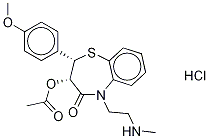 N-Desmethyl Diltiazem-d3 Hydrochloride 구조식 이미지