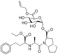 Ramipril Acyl-α-D-glucuronide Allyl Ester 구조식 이미지