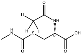 N-Acetyl-d3-S-(N-methylcarbamoyl)-L-cysteine Structure