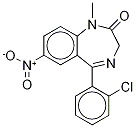 Methyl Clonazepam-d3 구조식 이미지