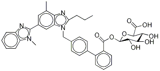 Telmisartan-d3 Acyl--D-glucuronide Structure