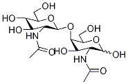 2-Acetamido-2-deoxy-4-O-(β-D-2-acetamido-2-deoxyglucopyranosyl)-α-D-galactopyranose Structure