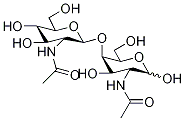 2-Acetamido-2-deoxy-4-O-(β-D-2-acetamido-2-deoxyglucopyranosyl)-α-D-galactopyranose 구조식 이미지