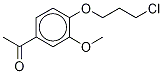 1-[4-(3-Chloropropoxy)-3-methoxyphenyl]ethanone-d3 구조식 이미지