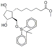 (1R,2S,3R,5S)-2-(tert-Butyldiphenylsilyloxy)methyl-3,5-dihydroxy-cyclopentaneheptanoic Acid Methyl Ester 구조식 이미지