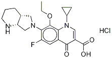 8-Ethoxy Moxifloxacin Hydrochloride 구조식 이미지