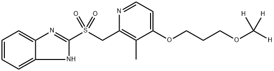 Rabeprazole Sulfone-d3 구조식 이미지