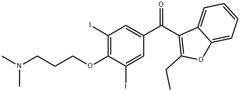 3-(DiMethylaMino)propoxy Benziodarone Structure