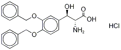 3,4-Di-O-benzyl DL-threo-Droxidopa-13C2,15N Hydrochloride Structure