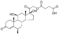 6α-Methyl Hydrocortisone 21-HeMisuccinate-d4 (Major) 구조식 이미지