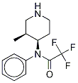 rac-cis 3-Methyl-N-phenylaMino-4-piperidinaMine N-Trifluroacetate Structure