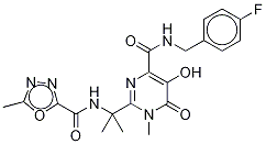 Raltegravir-3H 구조식 이미지