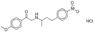 2-(4-(4-Nitrophenyl)butan-2-ylaMino)-1-(4-Methoxyphenyl)ethanal Hydrochloride Structure