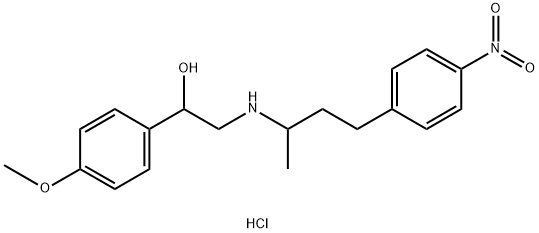 2-(4-(4-Nitrophenyl)butan-2-ylaMino)-1-(4-Methoxyphenyl)ethanol Hydrochloride Structure