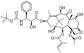 2-Desbenzoyl-2-tiglyl Docetaxel 구조식 이미지