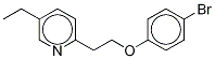 2-[2-(4-BroMophenoxy)ethyl]-5-ethylpyridine-d4 구조식 이미지