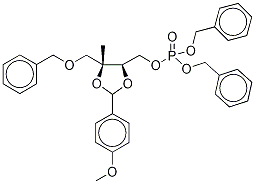 2,3-O-(4-Methoxyphenyl)methylene-2-methyl-D-erythritol Phosphate Benzyl Ether Diphenyl Ether Structure