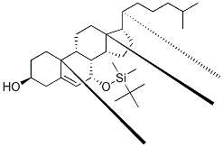 7α-tert-Butyldimethylsilyloxycholest-5-en-3β-ol Structure