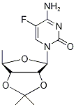 5'-DEOXY-2',3'-O-ISOPROPYLIDENE-5-FLUOROCYTIDINE-13C,15N2 구조식 이미지