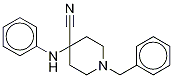 4-(Phenyl-13C6-amino]-1-benzyl-4-piperidinecarbonitrile 구조식 이미지