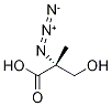 (2R)-2-Azido-3-hydroxy-2-methyl-propanoic Acid Structure
