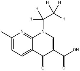 Nalidixic Acid-d5 구조식 이미지