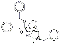 Benzyl 2-Acetamido-2-deoxy-3,4-di-O-benzyl-α-D-galactopyranoside 구조식 이미지