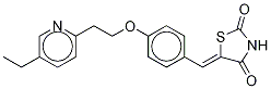 5-[[4-[2-(5-Ethyl-2-pyridinyl)ethoxy-d4]phenyl]methylene]-2,4-thiazolidinedione 구조식 이미지